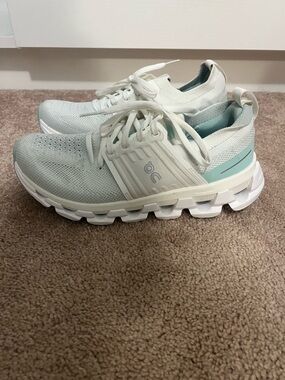 On Running Women's Sneakers in Mint and White